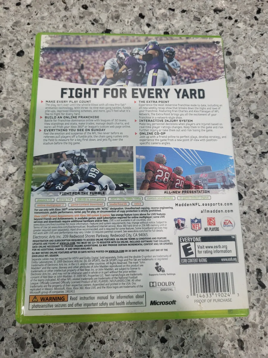 madden 10 instruction manual