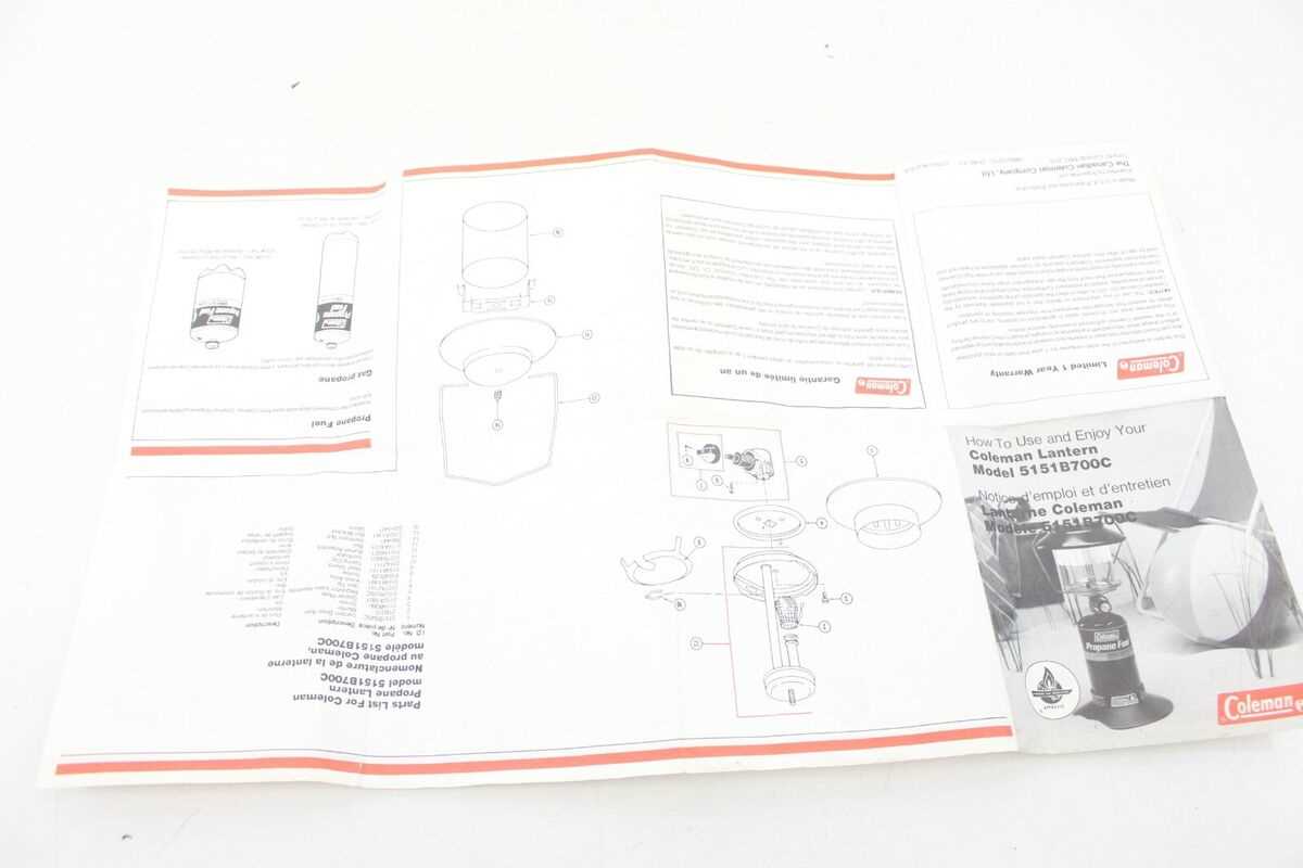 coleman lantern instruction manuals