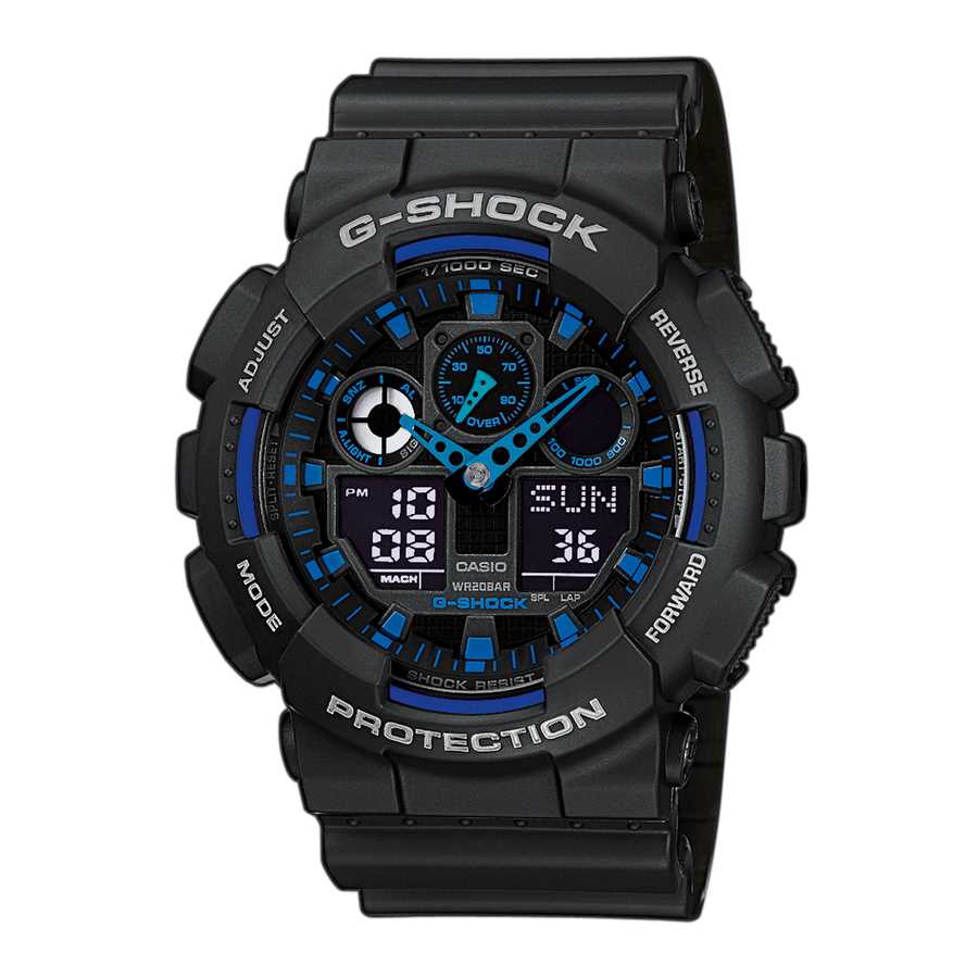 g shock gd 100 instruction manual