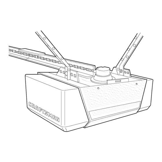 craftsman garage door opener instruction manual