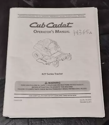 cub cadet instruction manual