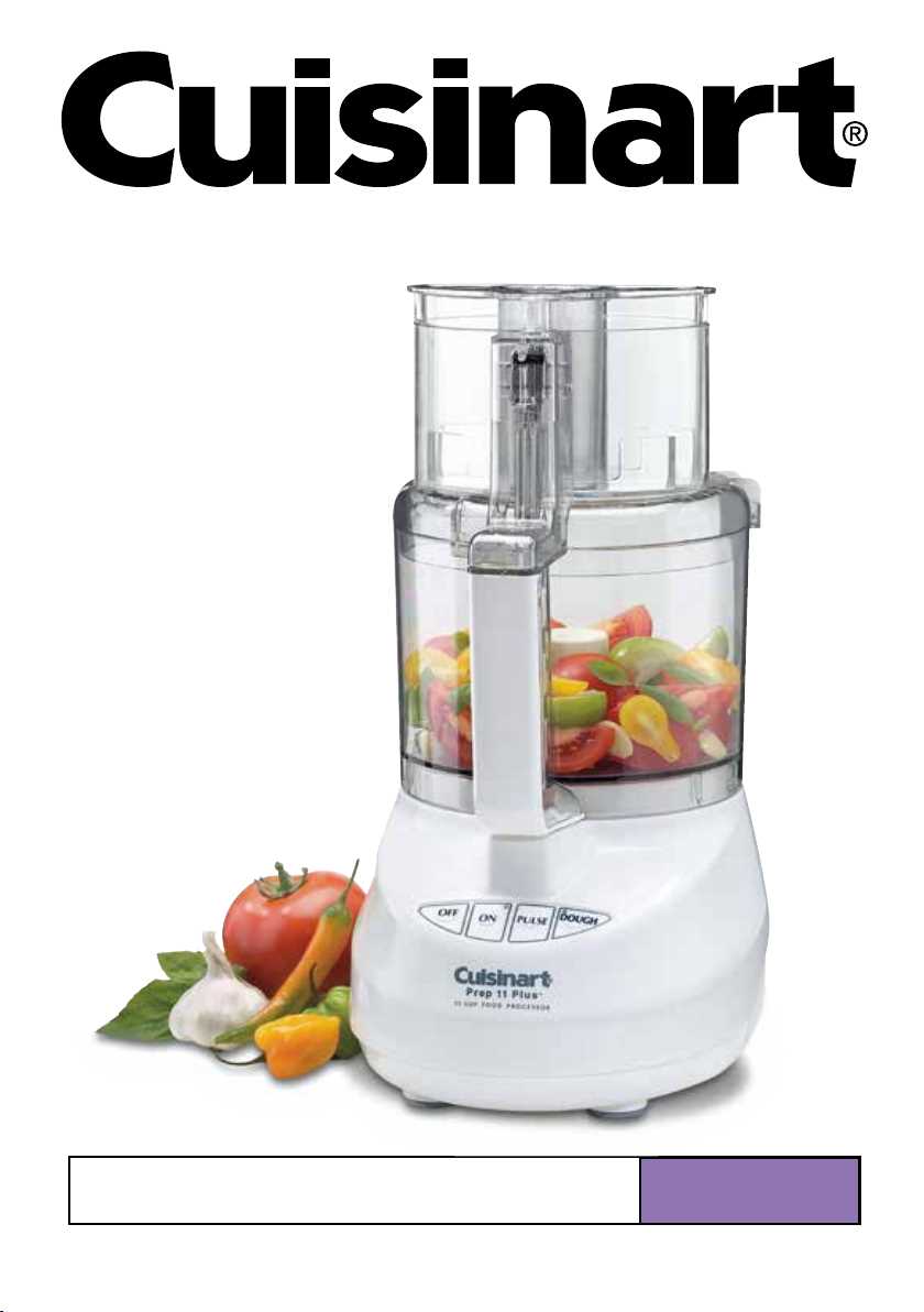 cuisinart 11 cup food processor instruction manual