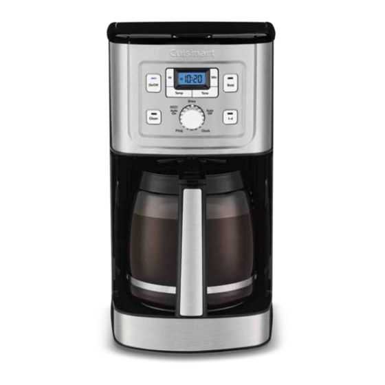 cuisinart grind and brew coffee maker instruction manual