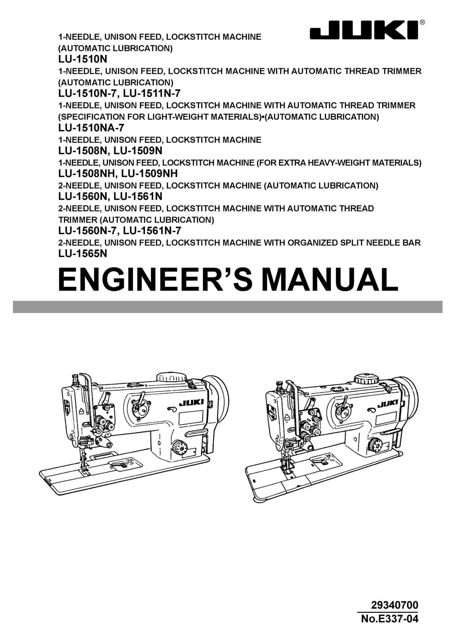 juki lu 1510n 7 instruction manual