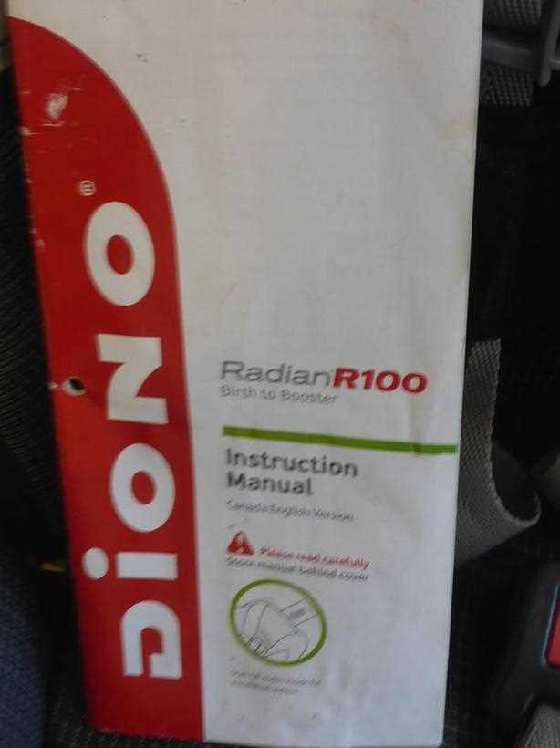 diono radian r100 instruction manual