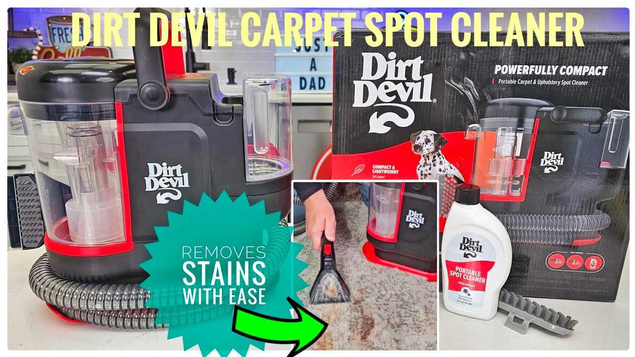 dirt devil spot scrubber instruction manual