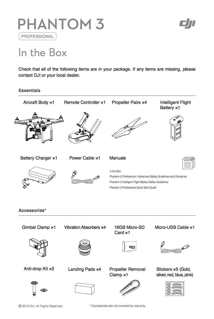 dji phantom 3 standard instruction manual