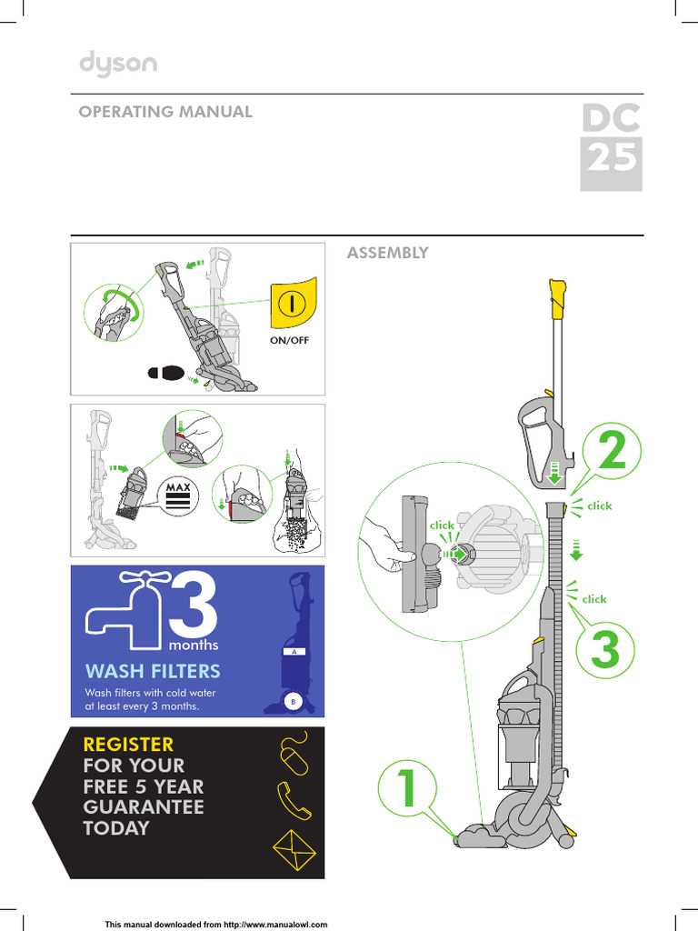 dyson dc25 instruction manual