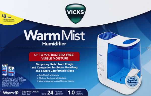 vicks warm mist humidifier instruction manual