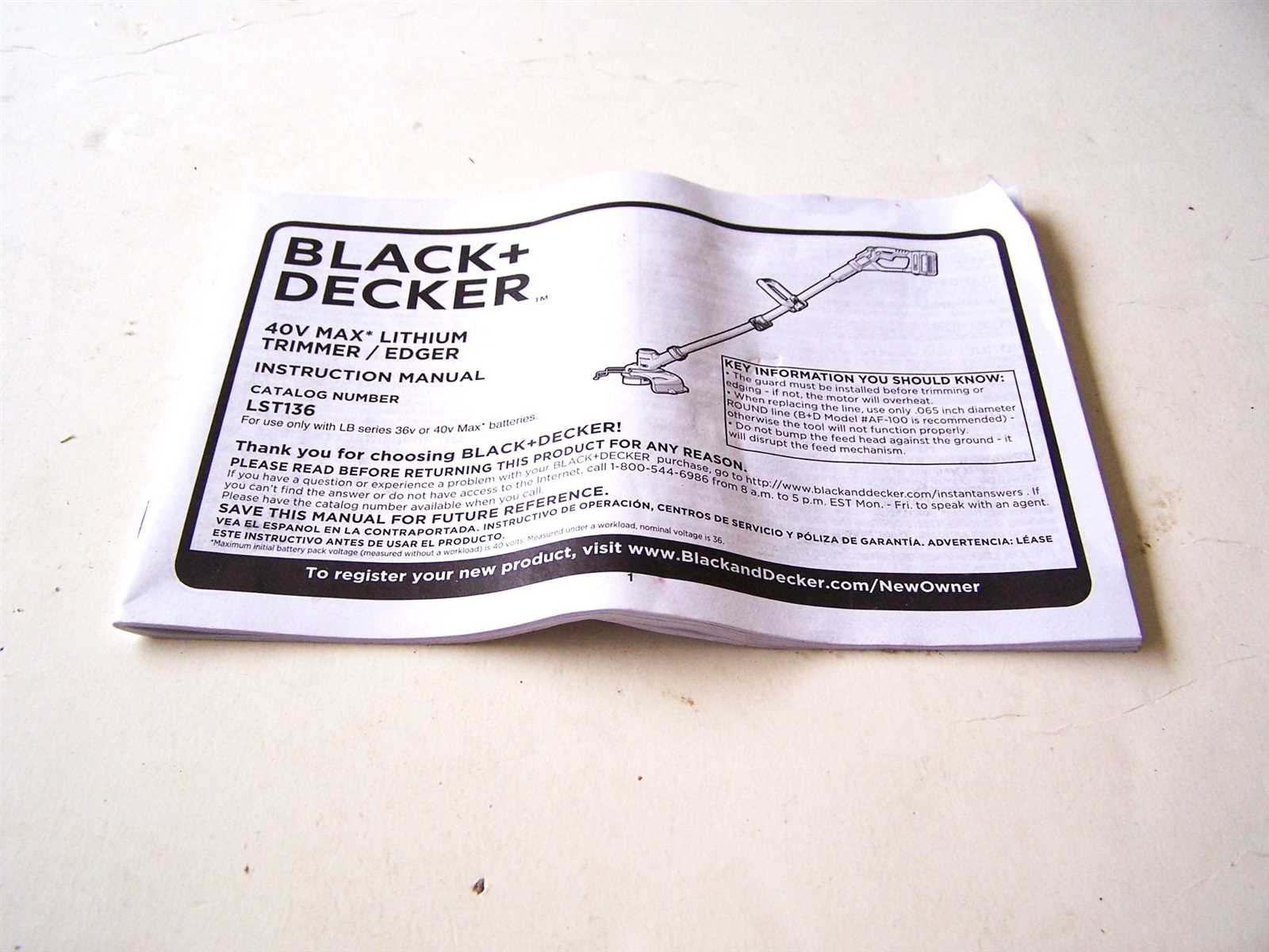 black and decker instruction manuals