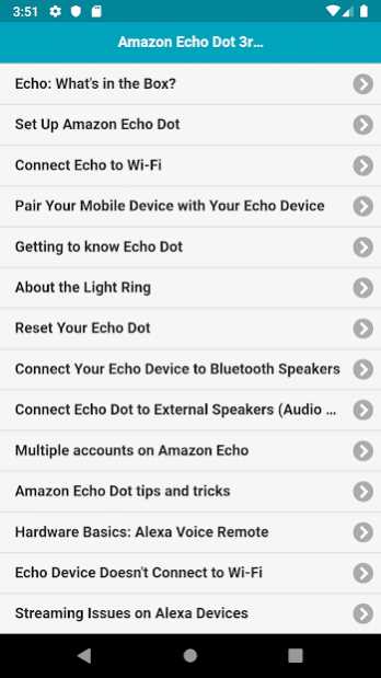 echo dot 3rd gen instruction manual