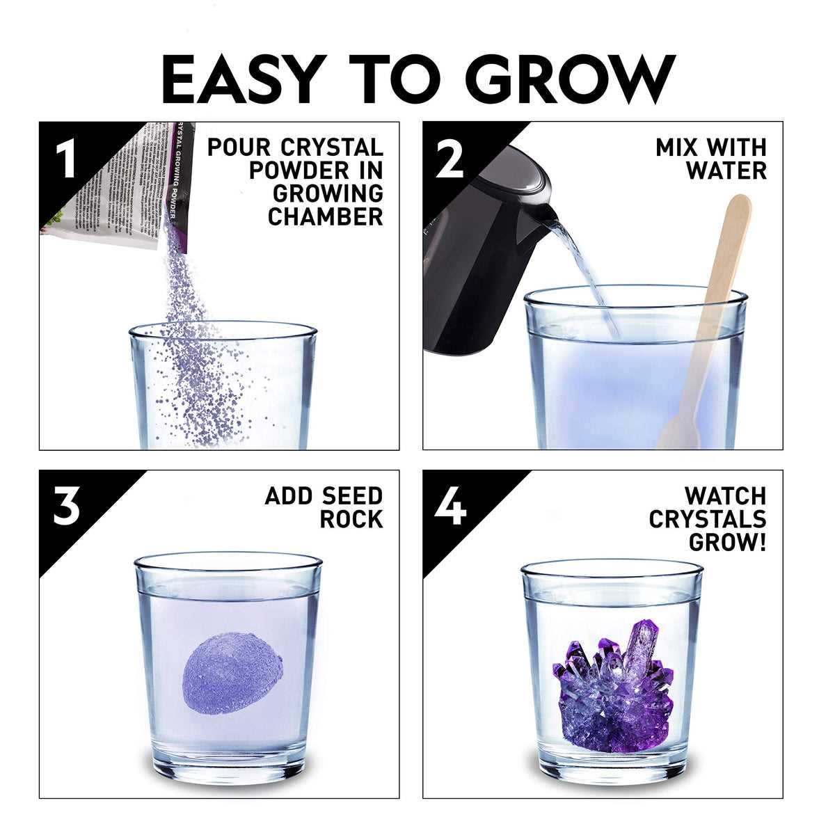 edu science crystal growing kit instructions manual