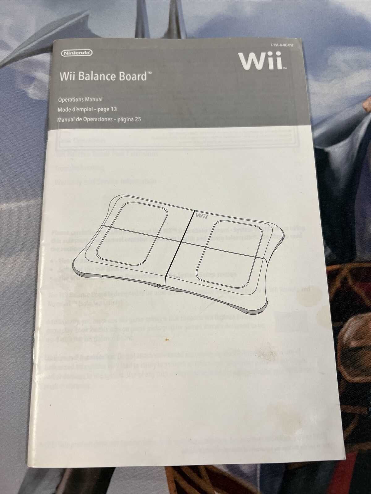 wii balance board instruction manual