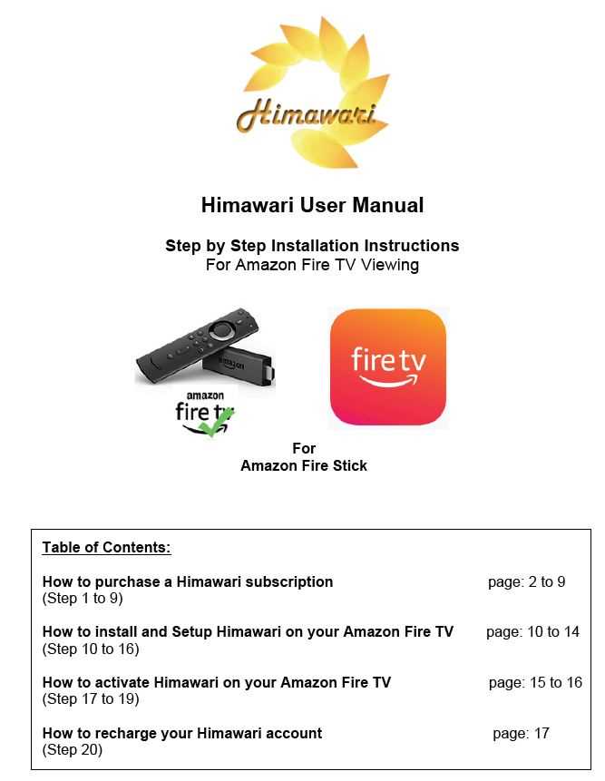 amazon fire tv stick instruction manual