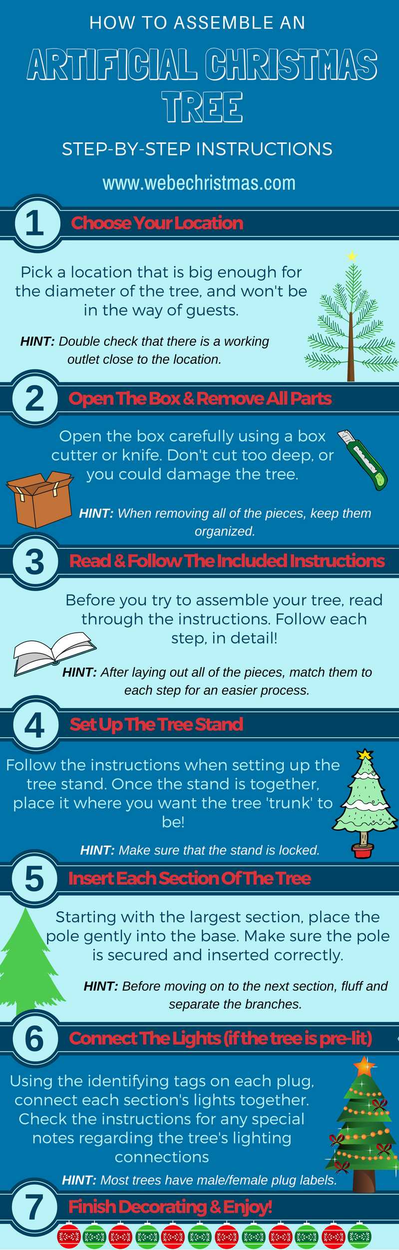 pre lit christmas tree instruction manual