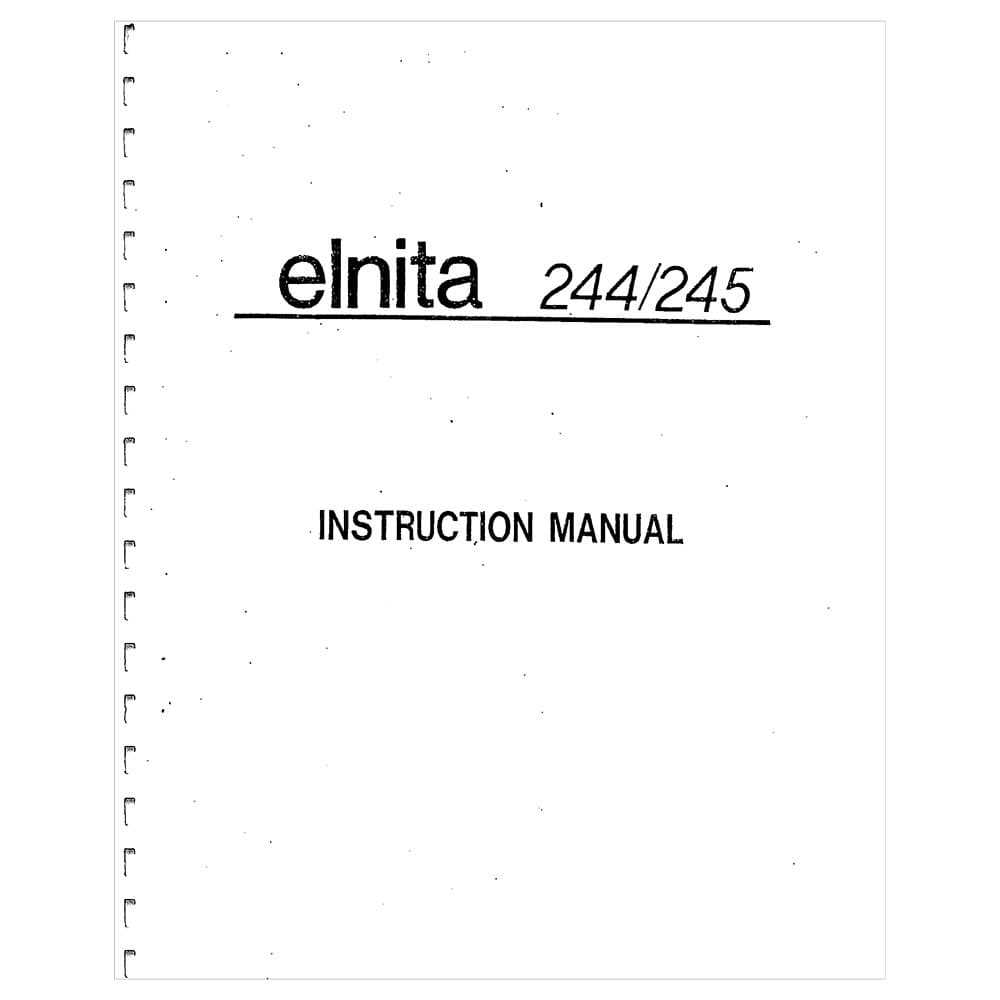 elna 3005 instruction manual