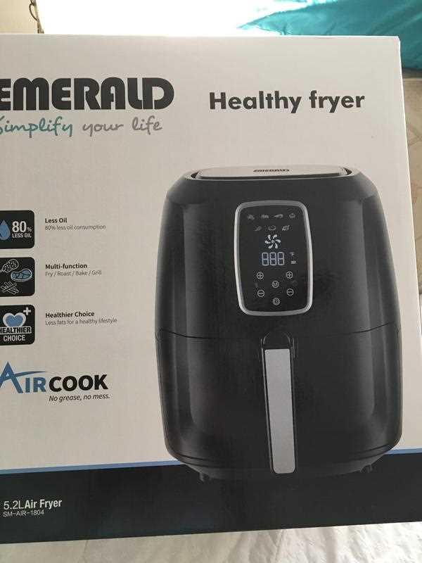 emerald air fryer instruction manual