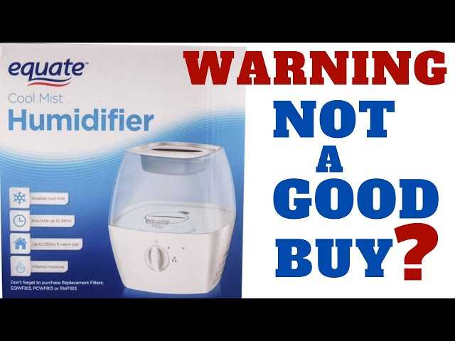 equate humidifier instruction manual