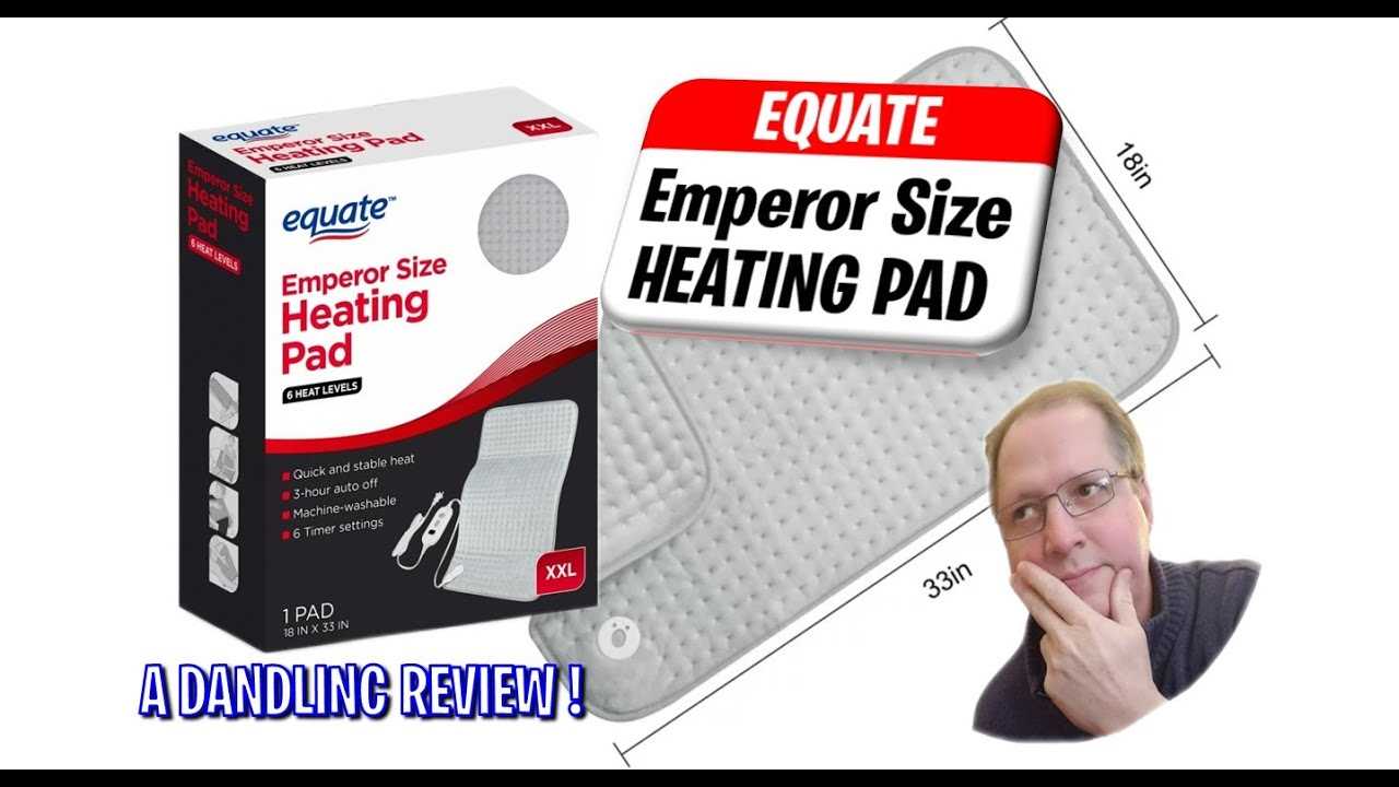 equate king size heating pad instruction manual