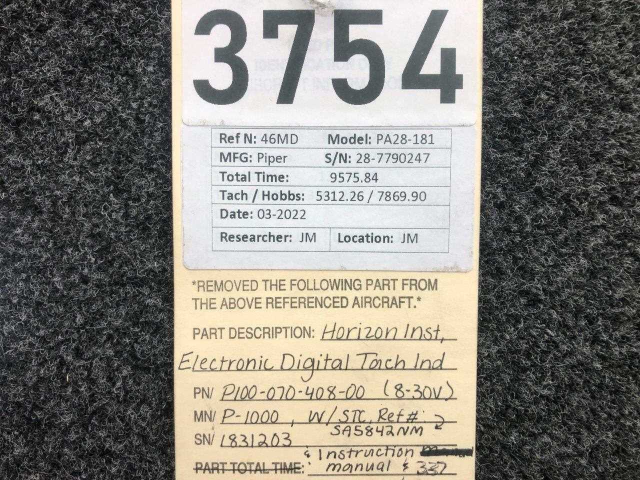 es 332 tachometer instruction manual