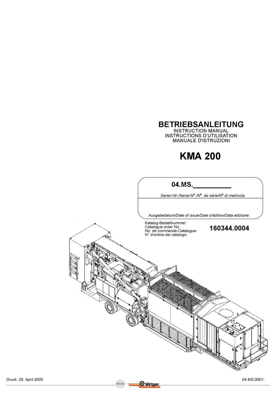 wirtgen level pro instruction manual