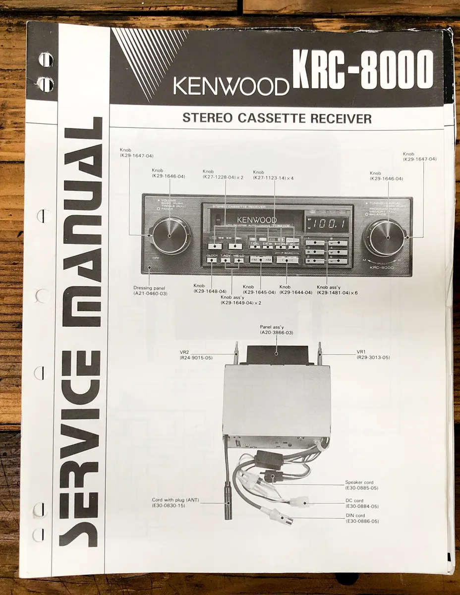 kenwood car radio instruction manual