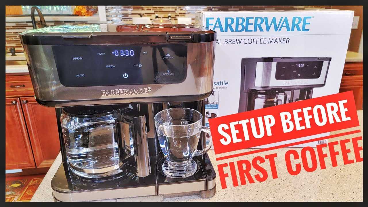 farberware dual brew coffee maker instruction manual