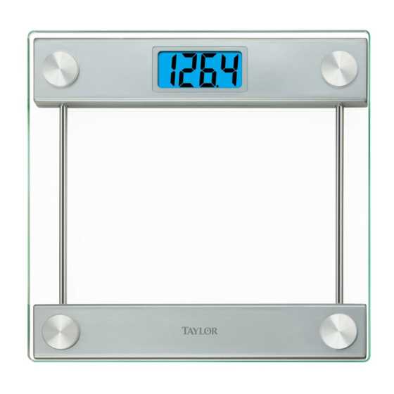 taylor bathroom scales instruction manual
