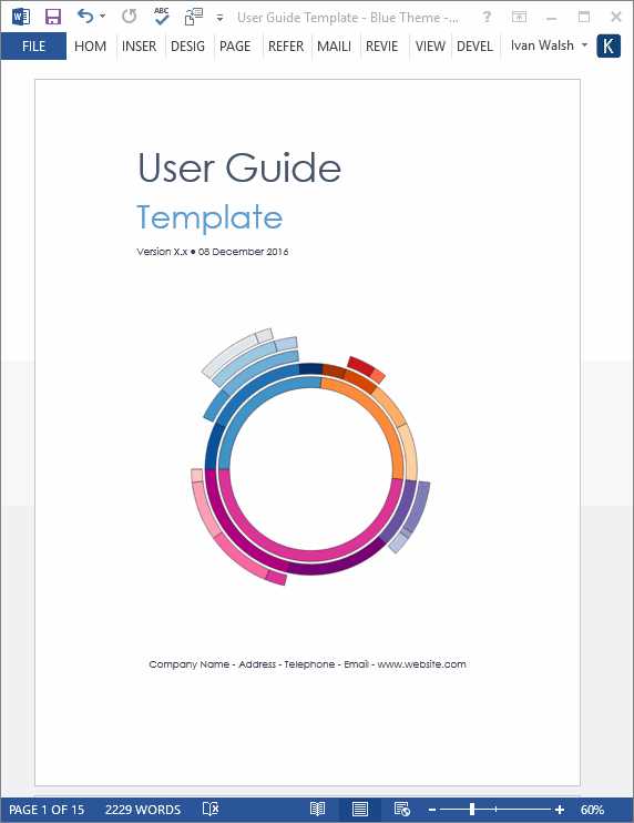 word instruction manual template