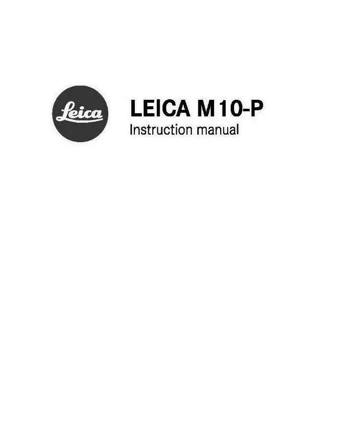 leica m10 instruction manual