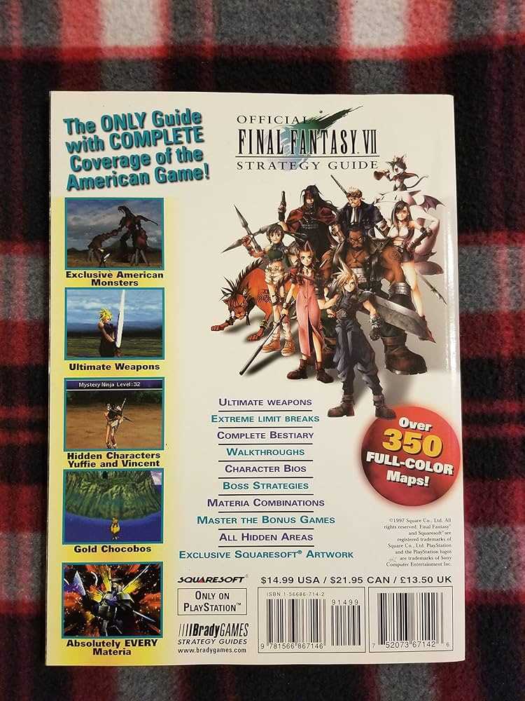 final fantasy vii instruction manual