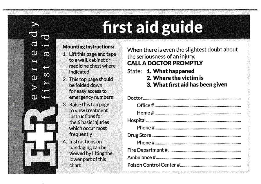 first aid instruction manual