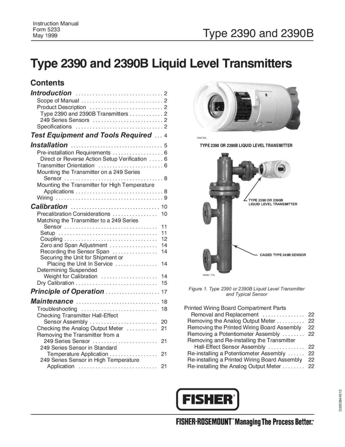 fisher 2390 instruction manual