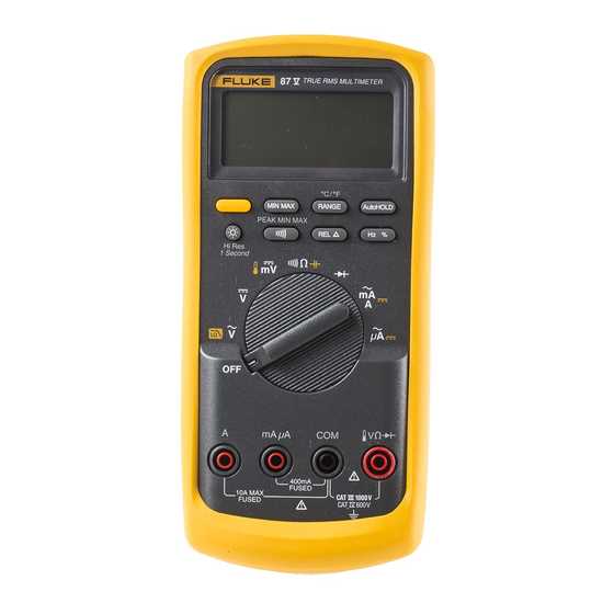 fluke 87 instruction manual