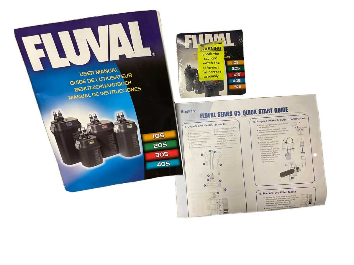 fluval 405 instruction manual