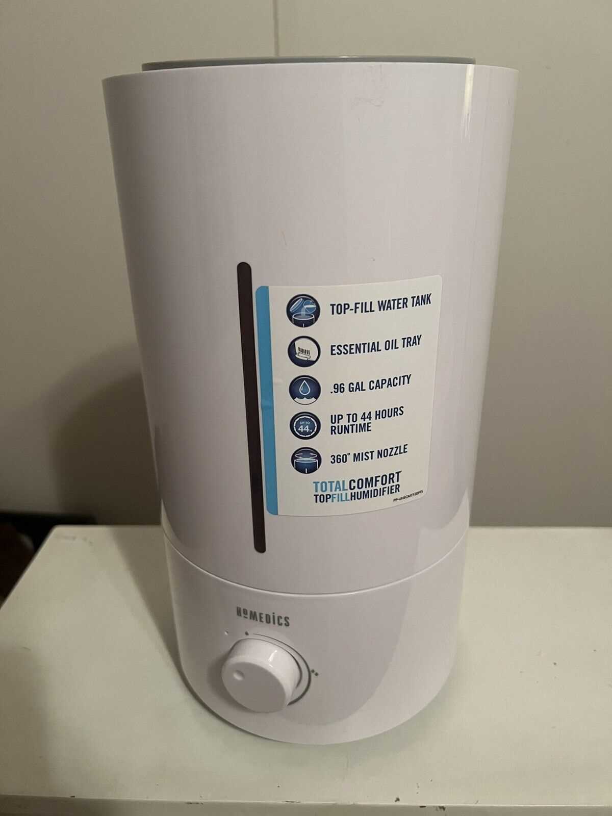 instruction manual for homedics humidifier