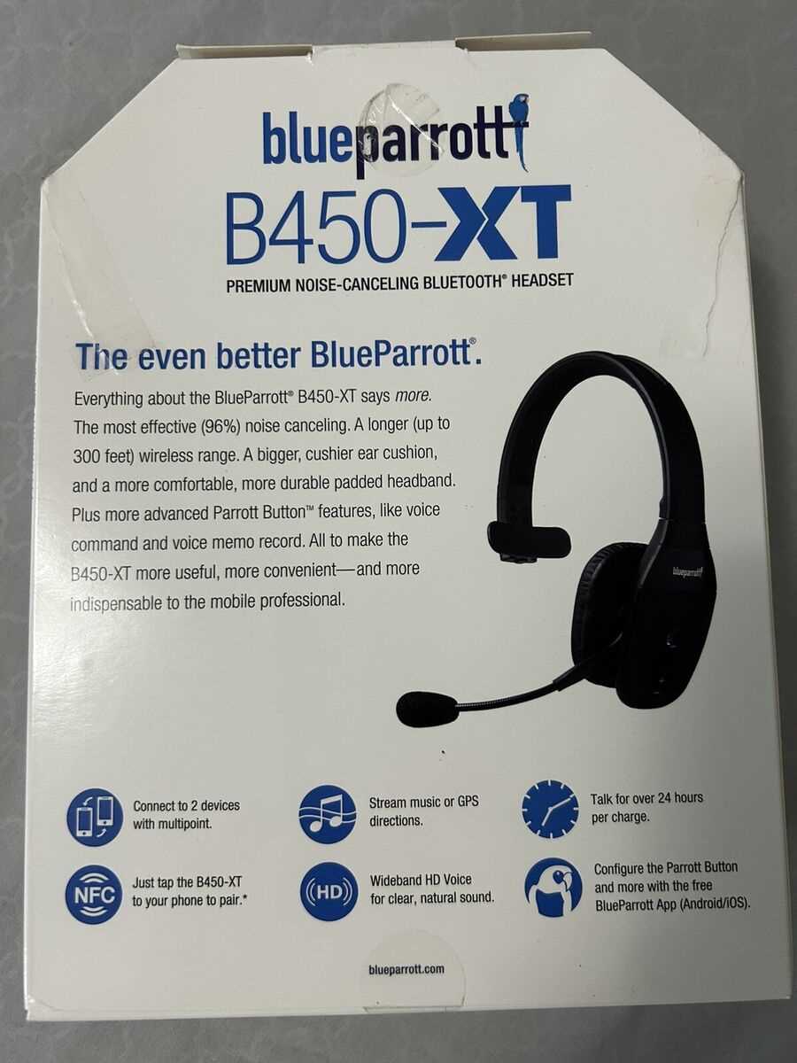 blue parrot b250xt instruction manual