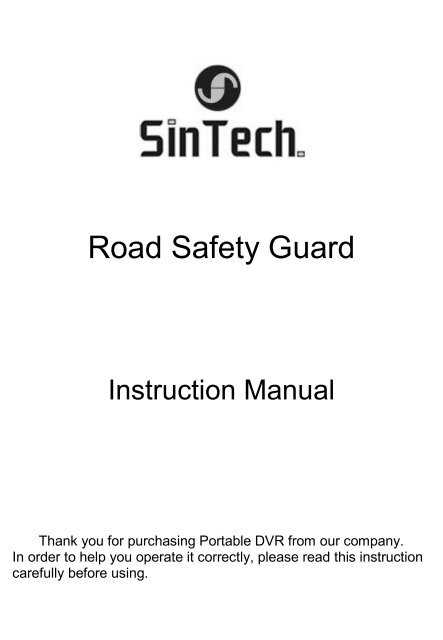 road safety guard instruction manual