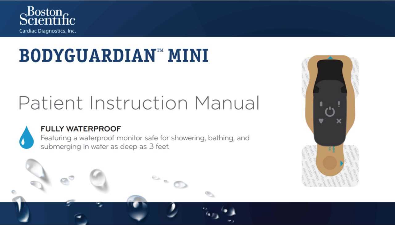 bodyguardian mini plus patient instruction manual