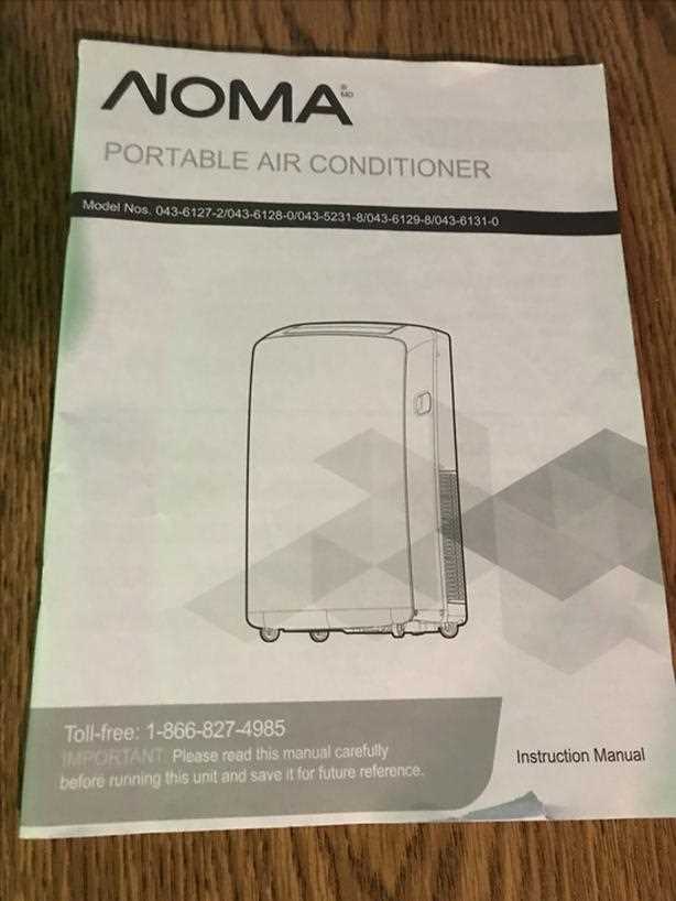 noma air conditioner instruction manual