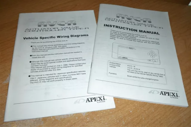 apexi avcr instruction manual