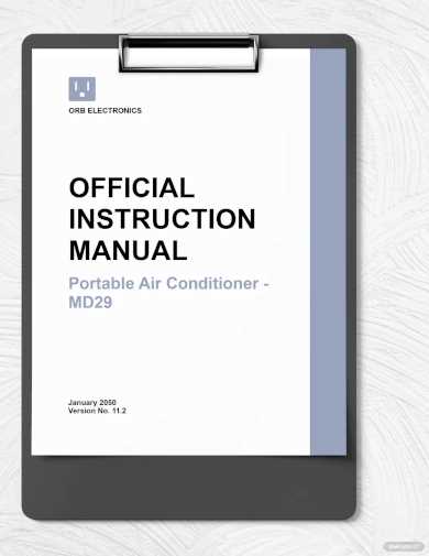 word instruction manual template