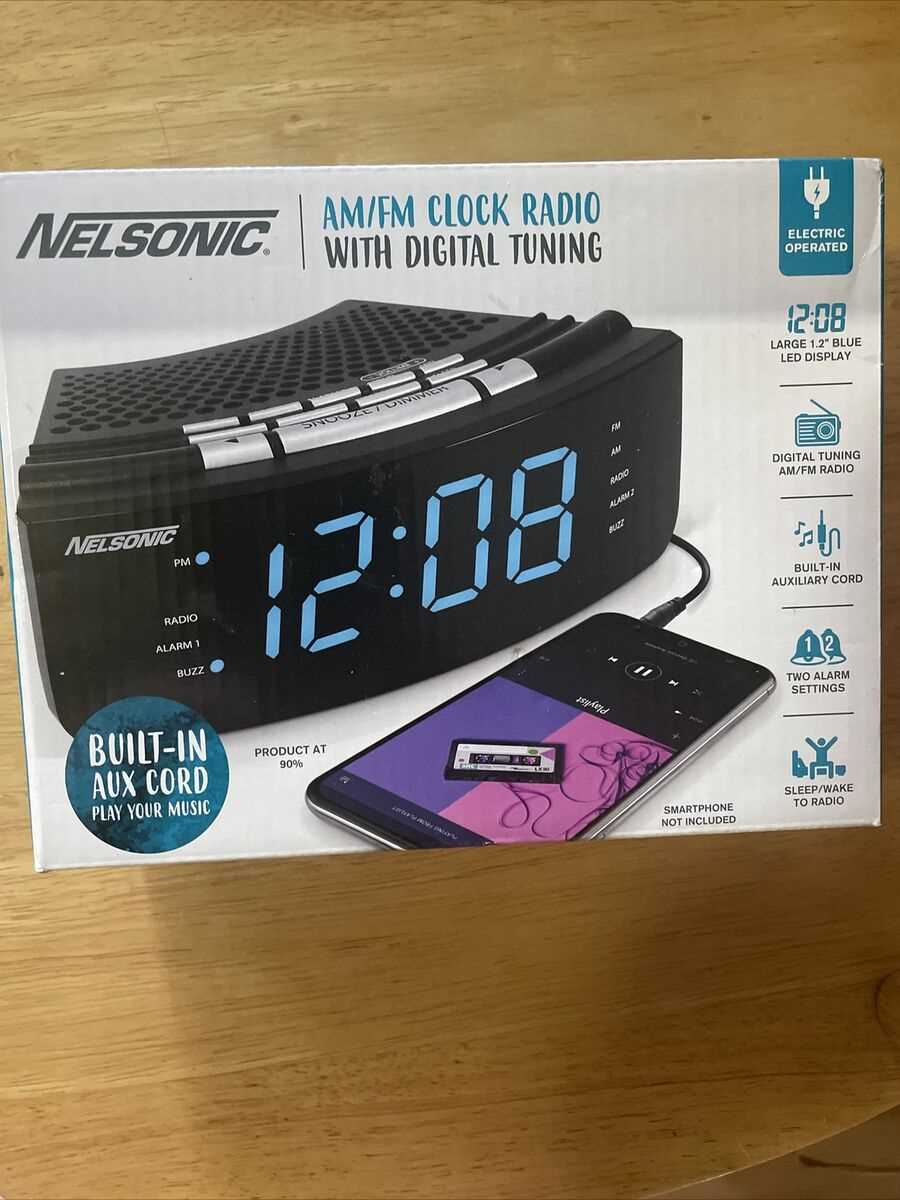 nelsonic alarm clock instruction manual