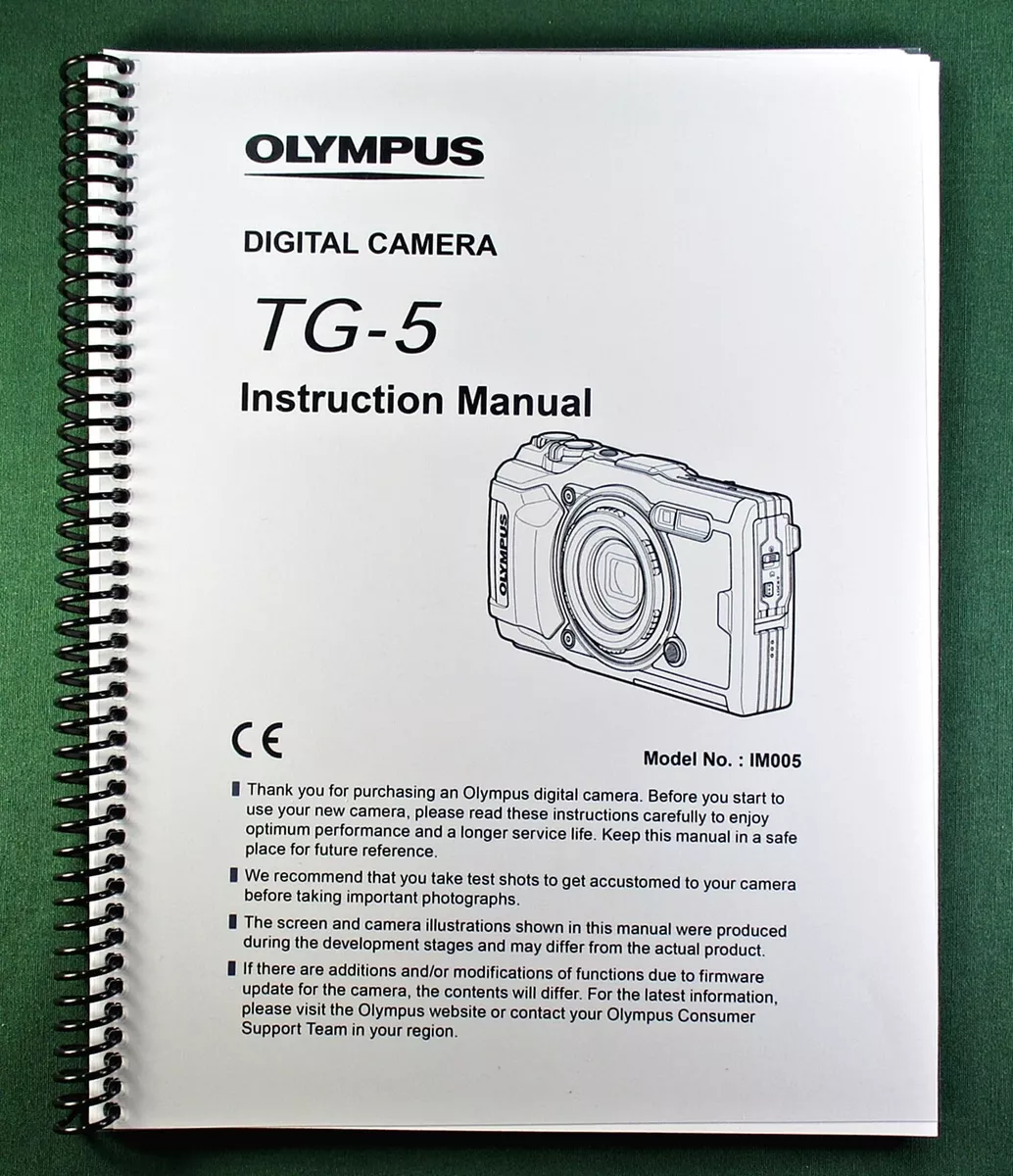 olympus tg 5 instruction manual