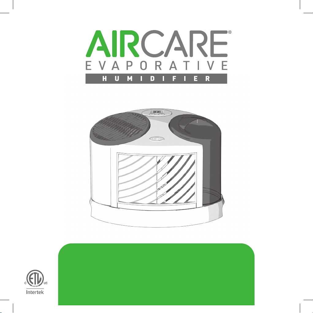 aircare humidifier instruction manual