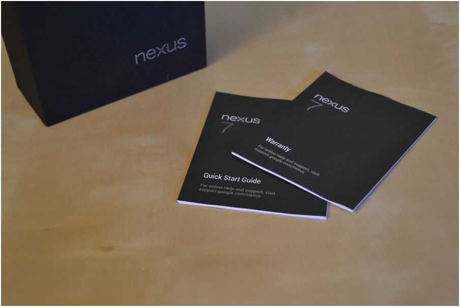 nexus 7 tablet instruction manual