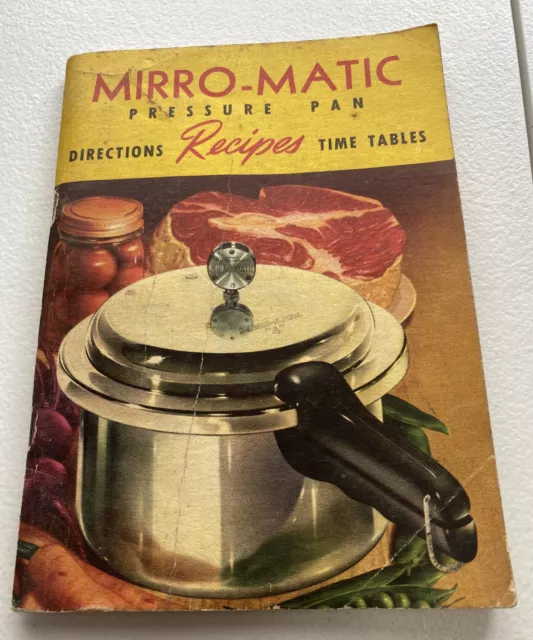 mirro matic pressure cooker instruction manual