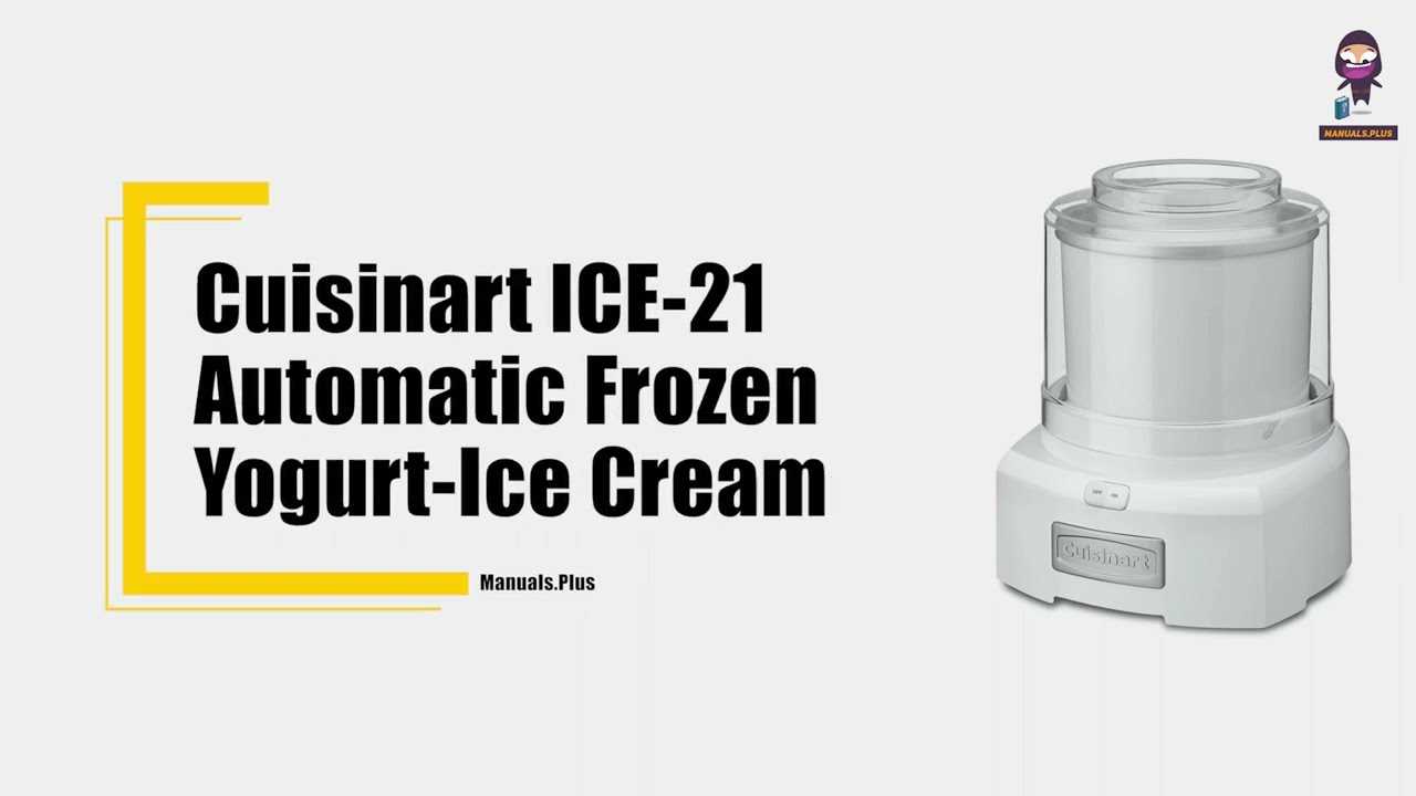 instruction manual cuisinart ice cream maker