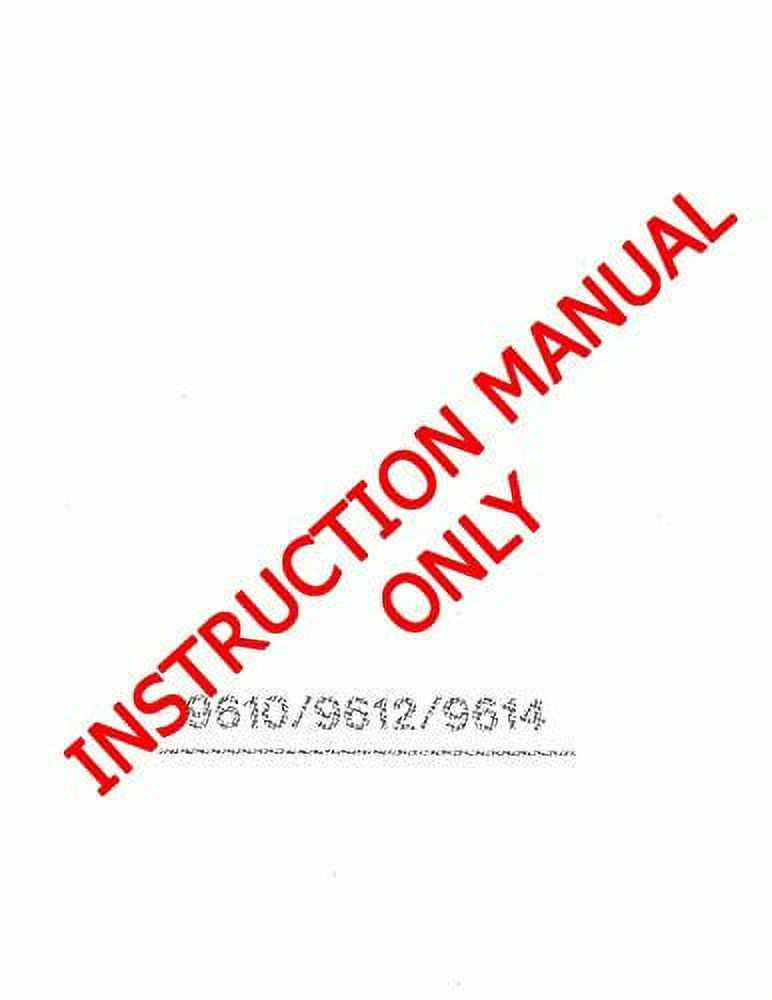 singer merritt 9612 instruction manual