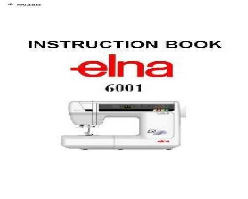 elna 7000 instruction manual